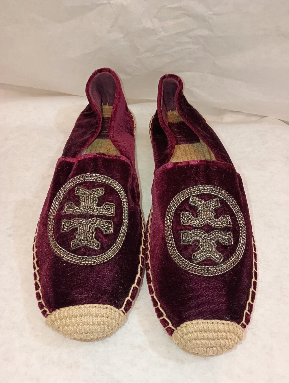Tory Burch velvet Women's espadrilles Size 9.5